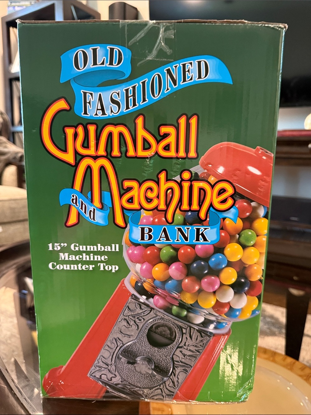Old Fashioned Red Gumball Machine Bank